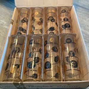 Party Time Glassware Set. Old Coin perfect in original box